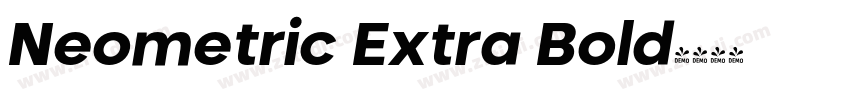 Neometric Extra Bold字体转换